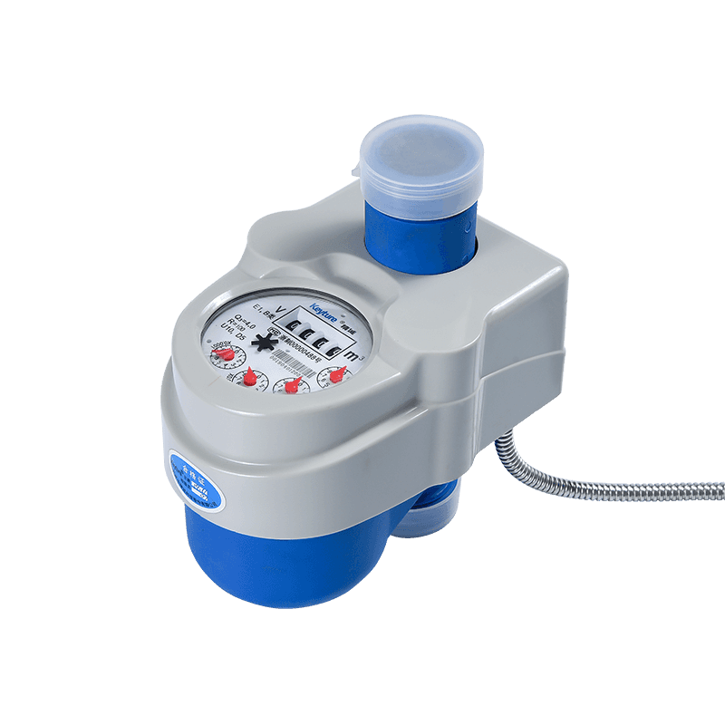 Vertical dry type wired remote plastic body water meter na may balbula