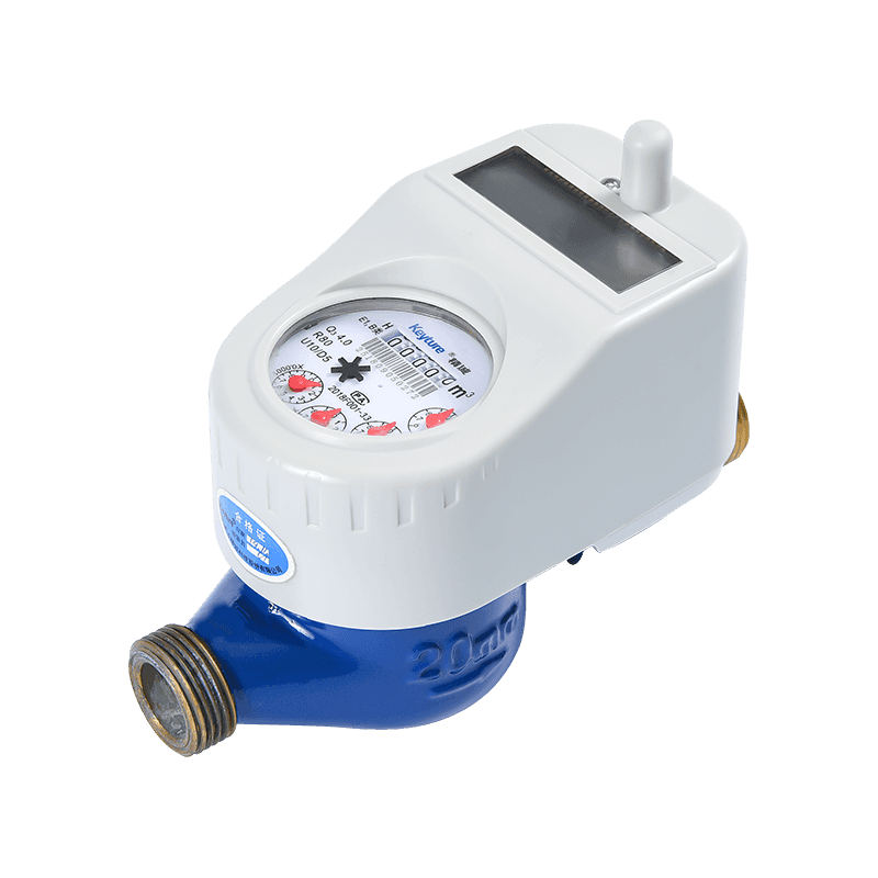 Pahalang na DN20 Wireless remote water meter na may balbula ng bola